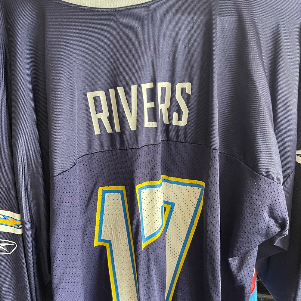 Chargers Philip rivers #17 screen print jersey 2XL